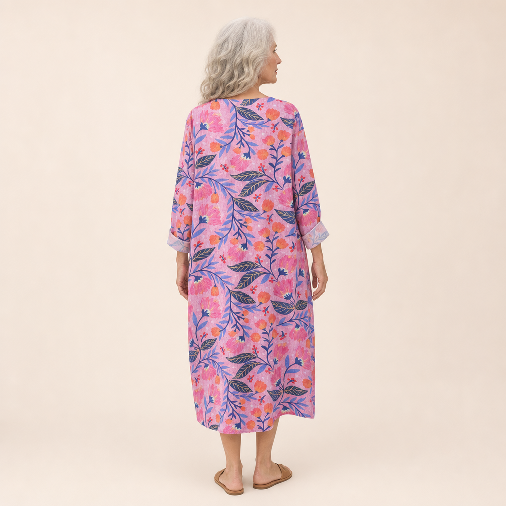 Vreni | Schmeichelndes bedrucktes Sommerkleid
