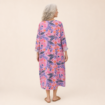 Vreni | Schmeichelndes bedrucktes Sommerkleid