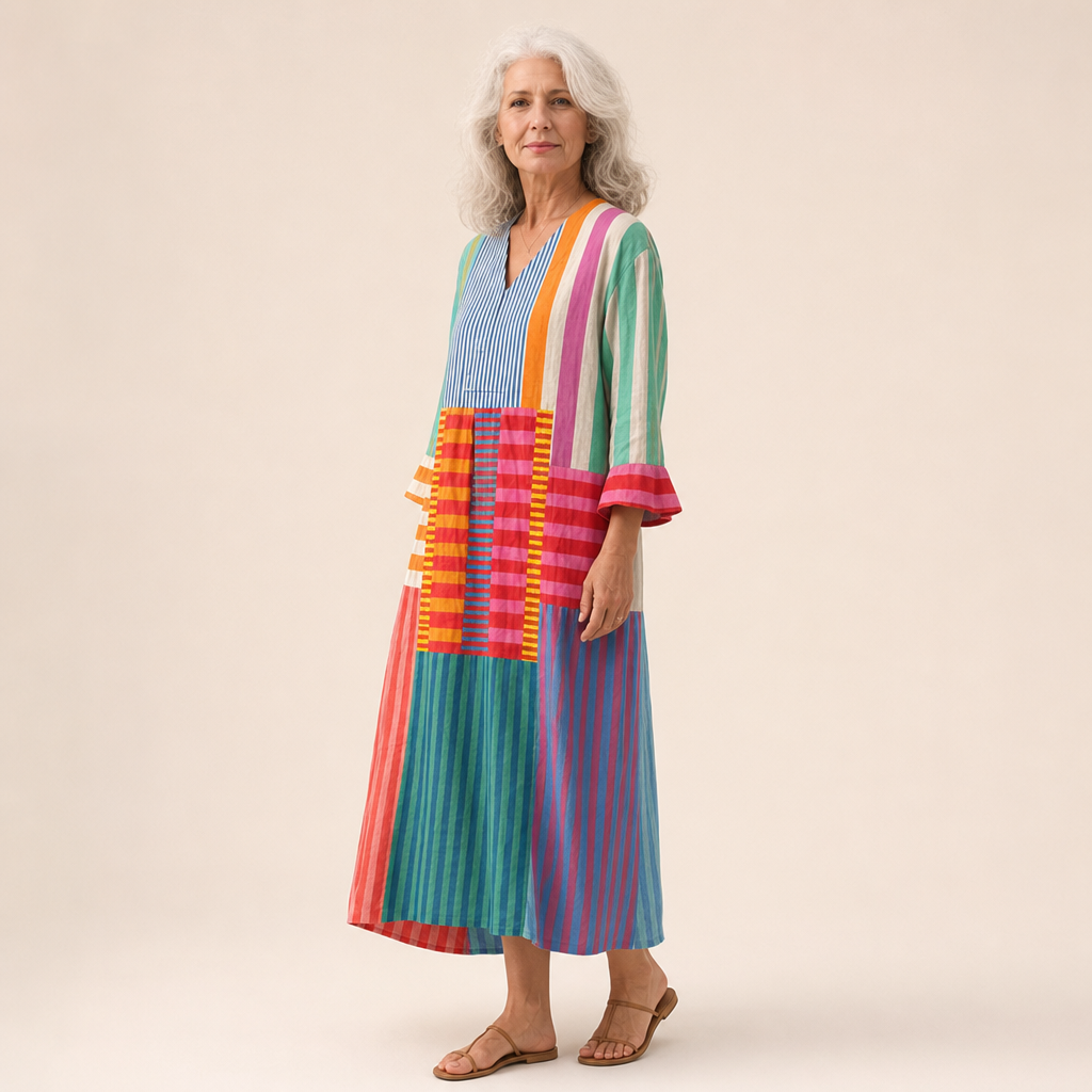 Dorli | Schmeichelndes bedrucktes Sommerkleid