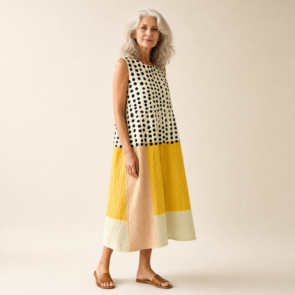 Hulda | Bequemes ärmelloses Sommerkleid