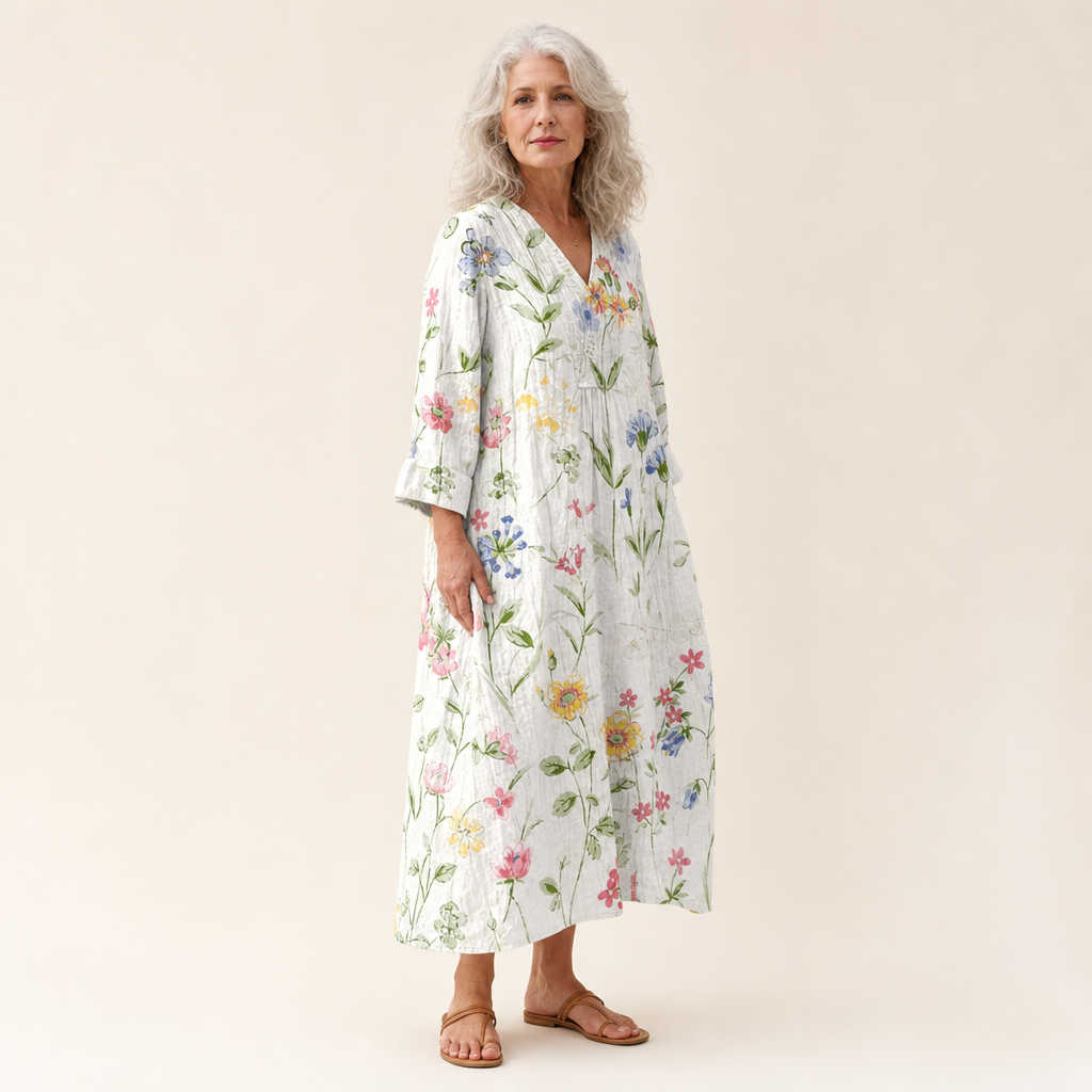 Agnes | Schmeichelndes bedrucktes Sommerkleid