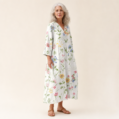 Agnes | Schmeichelndes bedrucktes Sommerkleid