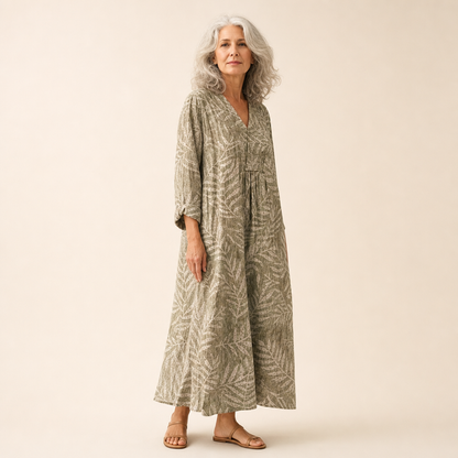 Nelly | Schmeichelndes bedrucktes Sommerkleid