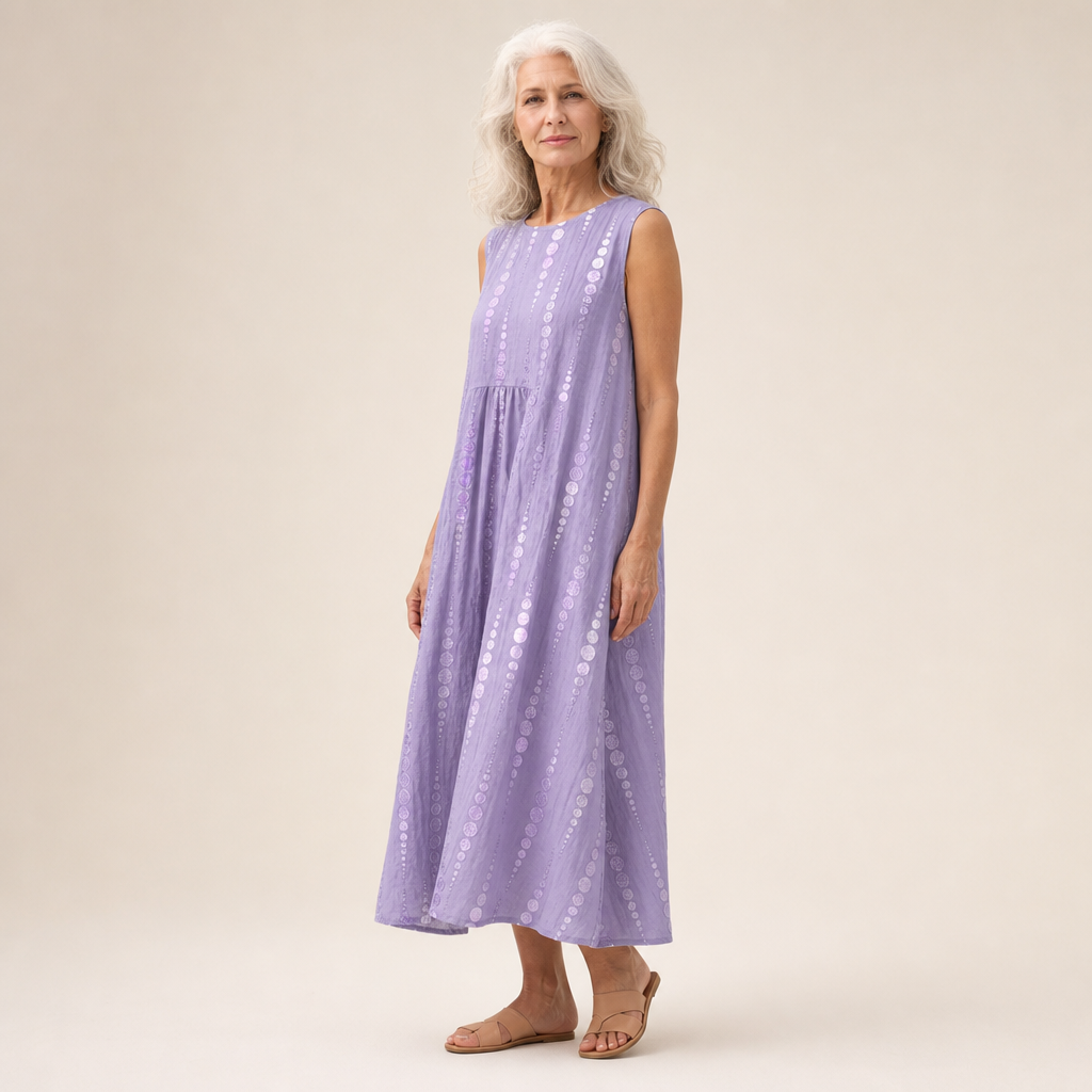 Regina | Bequemes ärmelloses Sommerkleid