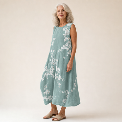 Monika | Bequemes ärmelloses Sommerkleid