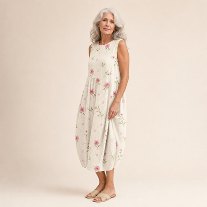 Nadine | Bequemes ärmelloses Sommerkleid