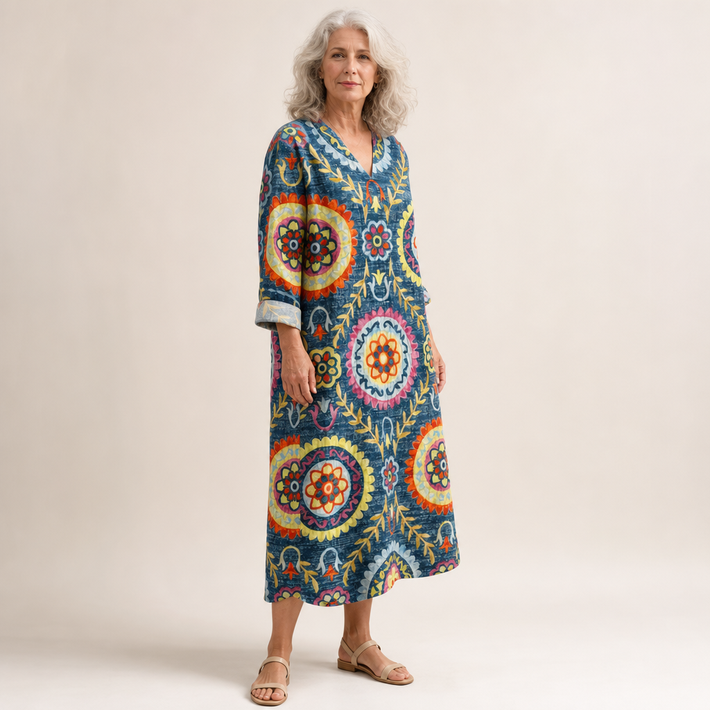Priska | Schmeichelndes bedrucktes Sommerkleid