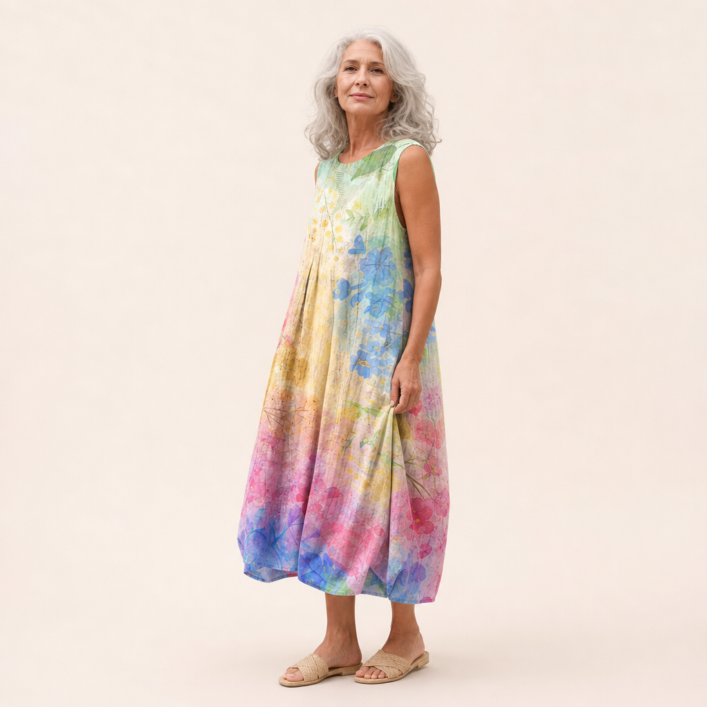Sonja | Bequemes ärmelloses Sommerkleid