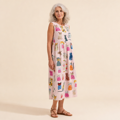 Petra | Bequemes ärmelloses Sommerkleid