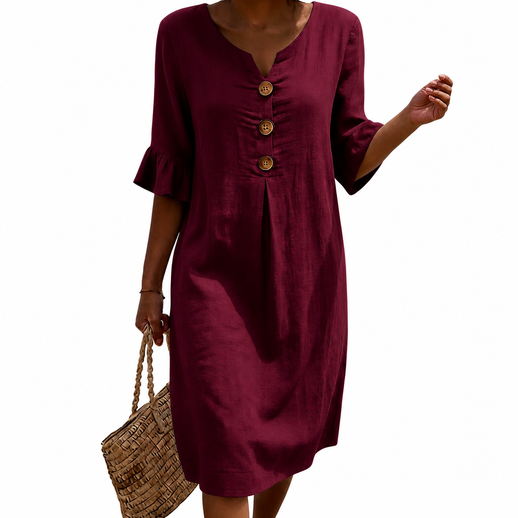 Constance | Lässiges Kleid mit Blumenmuster