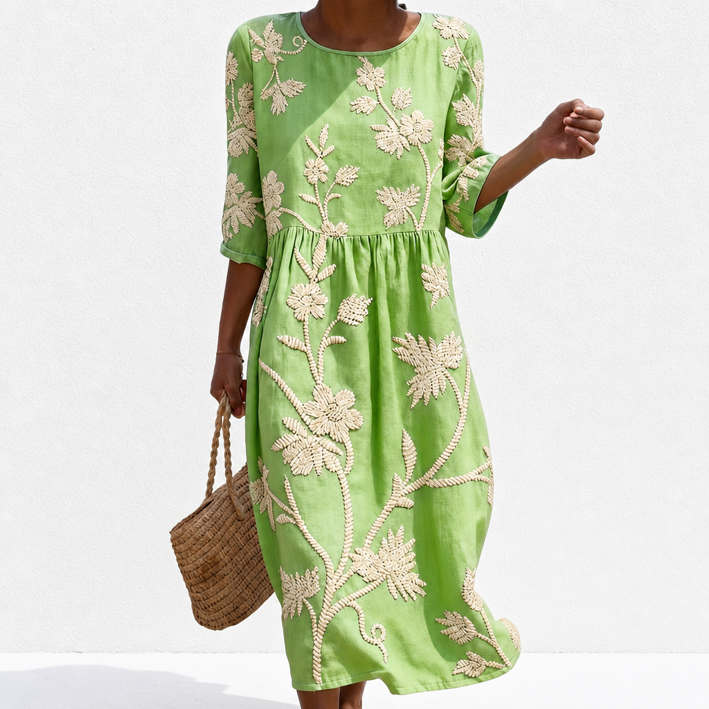Apolline | Lässiges Kleid mit Blumenmuster