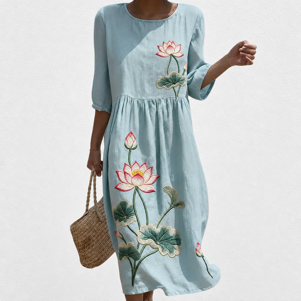 Léonie | Lässiges Kleid mit Blumenmuster