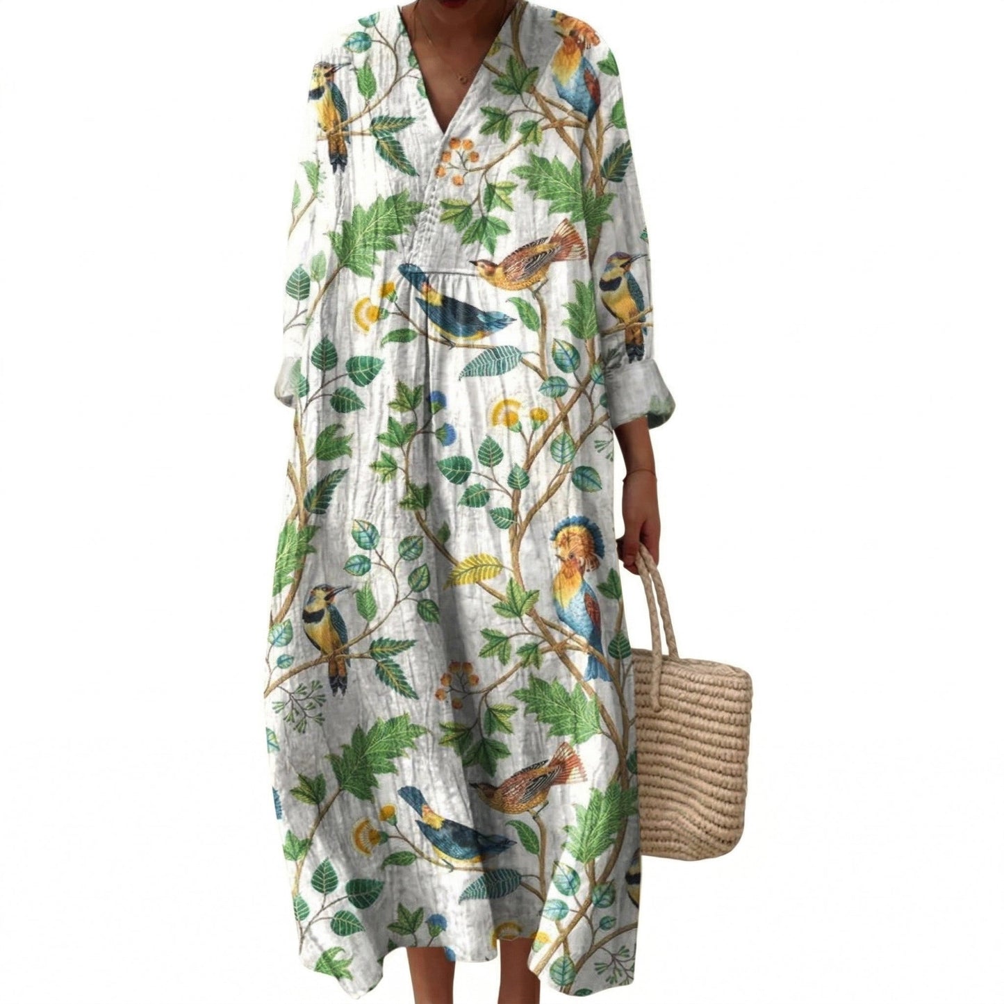 Trudi | Schmeichelndes bedrucktes Sommerkleid