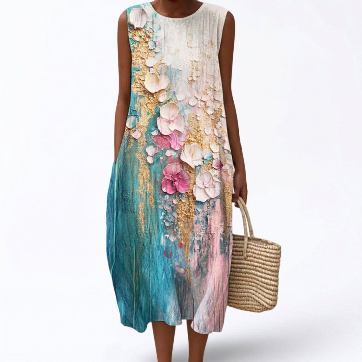 Erika | Bequemes ärmelloses Sommerkleid