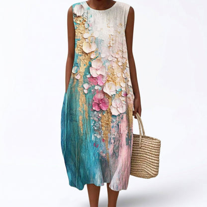 Erika | Bequemes ärmelloses Sommerkleid