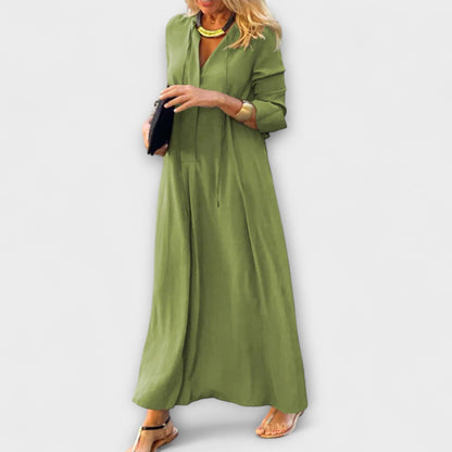 Hannalore - Schwarzes bequemes Maxikleid