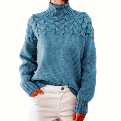 Leila | Warmer gestrickter Rollkragenpullover