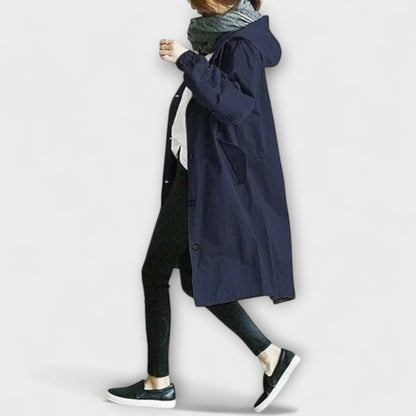 Andréa | Grauer eleganter Trenchcoat