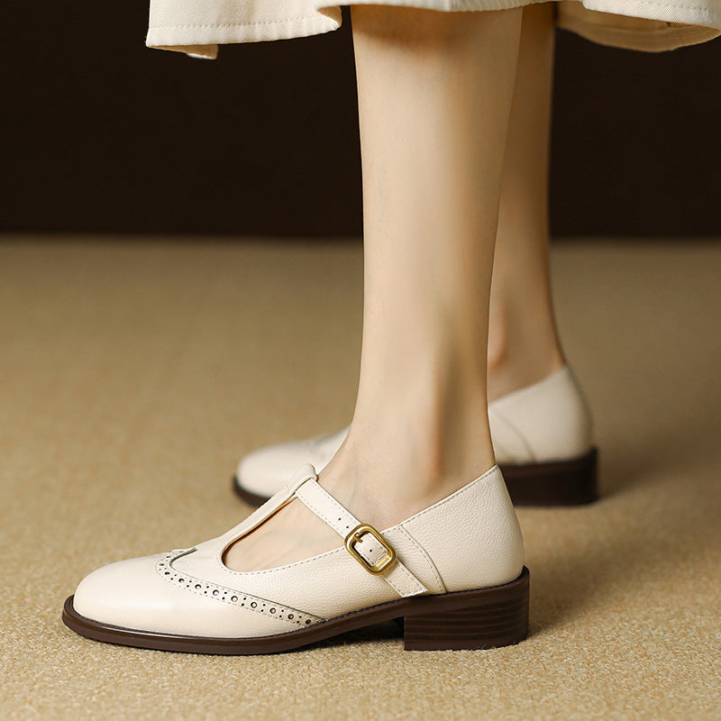 Aline | Mary-Jane-Schuhe mit T-Steg