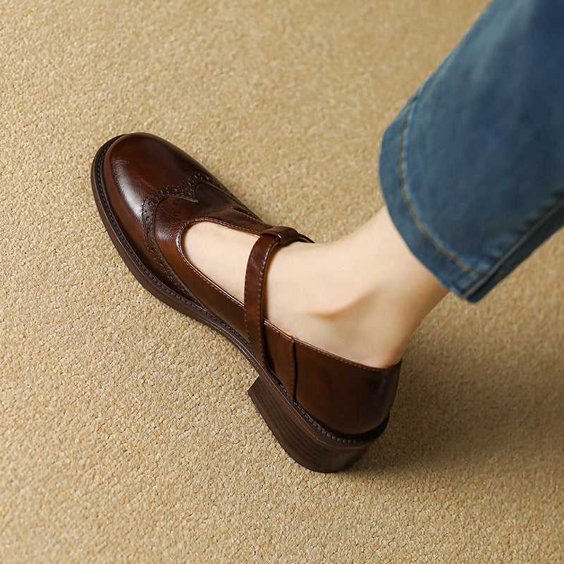 Aline | Mary-Jane-Schuhe mit T-Steg