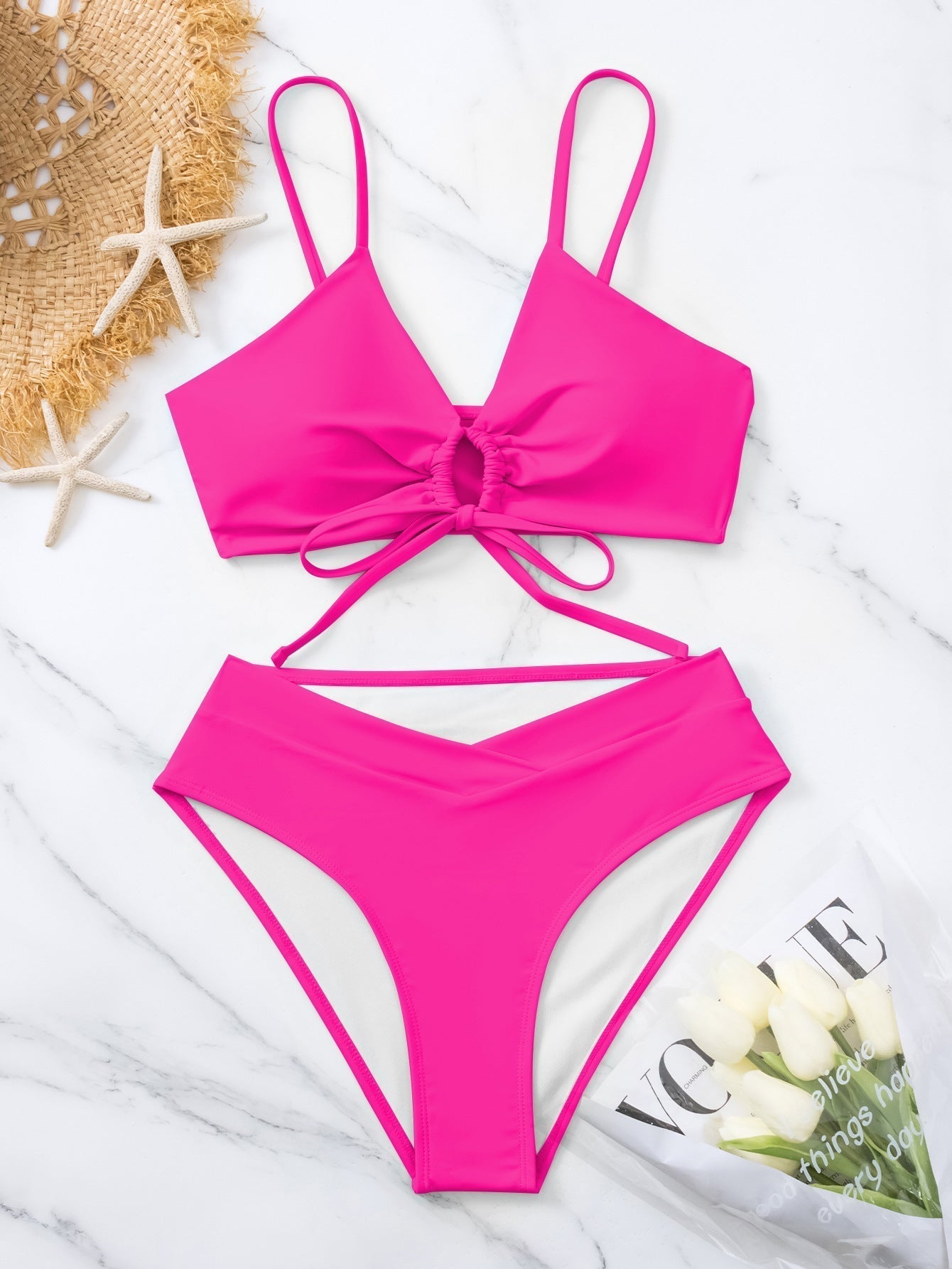 Marianne | Zweiteiliges Bikini-Set mit Frontknoten