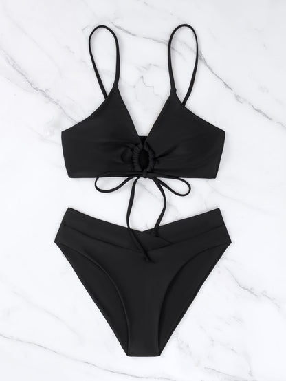 Marianne | Zweiteiliges Bikini-Set mit Frontknoten