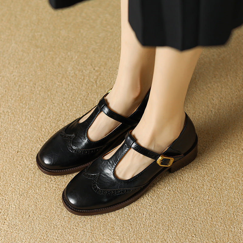 Aline | Mary-Jane-Schuhe mit T-Steg