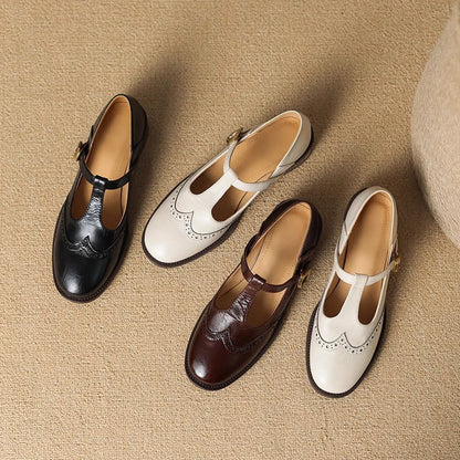 Aline | Mary-Jane-Schuhe mit T-Steg