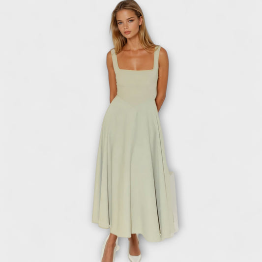 Scarlett - Cremefarbenes elegantes Abendkleid
