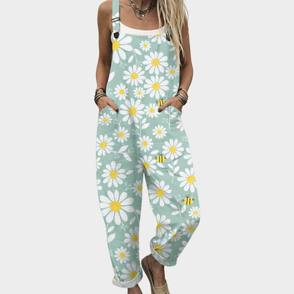 Gaudina | Latzhose mit frischen Margeriten