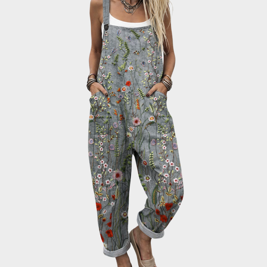 Anetta | Latzhose mit ländlichen Blüten