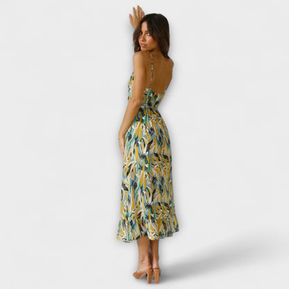 Thekla - Buntes elegantes Sommerkleid mit Print