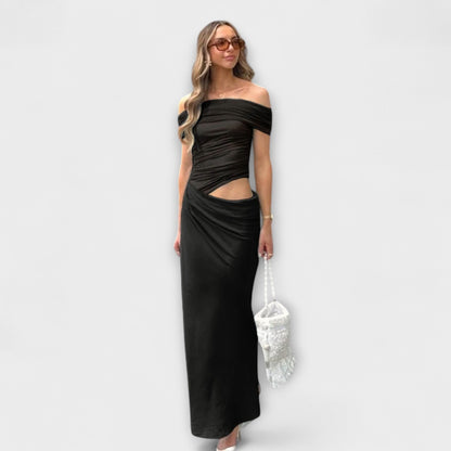 Puss - Gelbes Maxikleid mit Rüschen