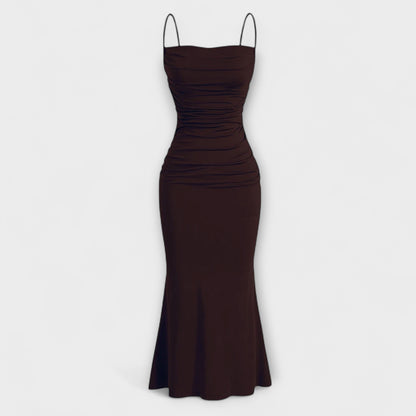 Mia Muse - Pinkes elegantes Party-Maxikleid