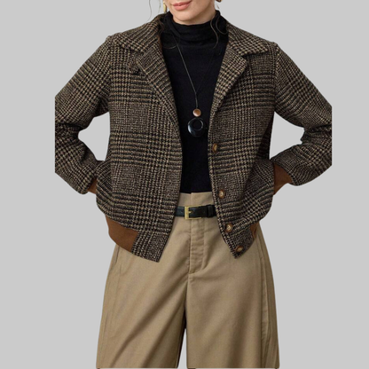 Lilian | Überkreuzte Tweed-Jacke