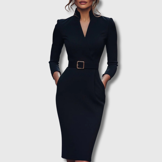 Claudia | Das Power-Maxikleid mit Gürtel