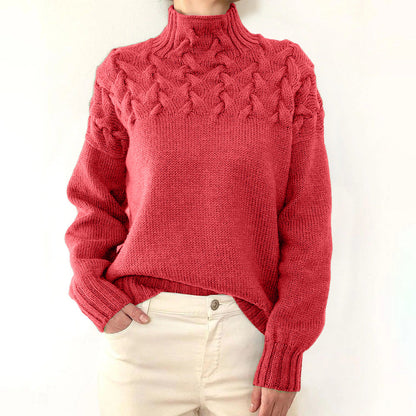 Leila | Warmer gestrickter Rollkragenpullover