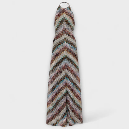 Reese - Strickkleid mit buntem Fischgrätenmuster