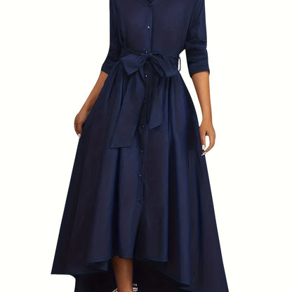Annina | Geknöpftes Maxikleid perfekt für die Feiertage