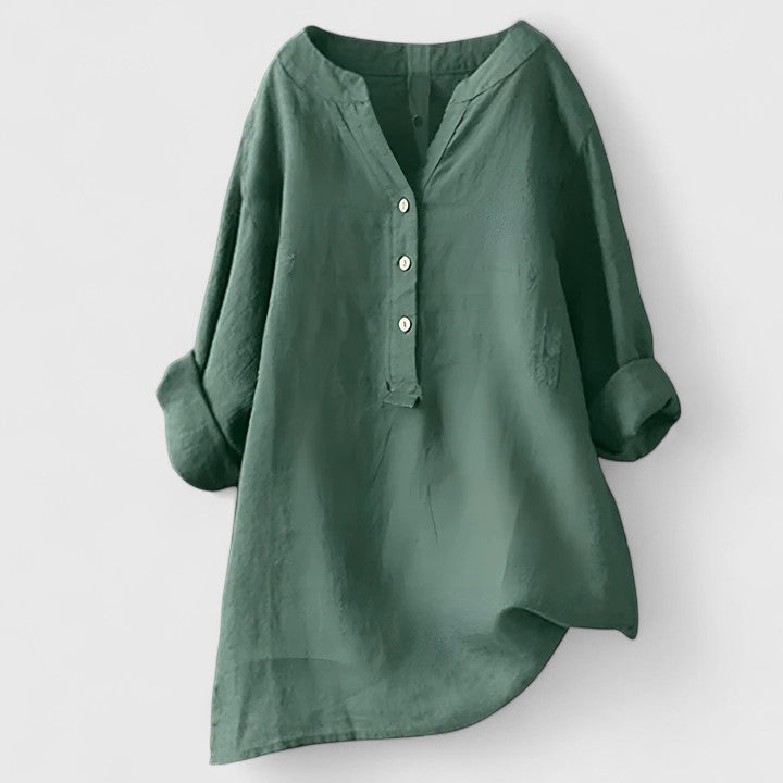Isabelle | Elegante Bluse mit Knopfleiste