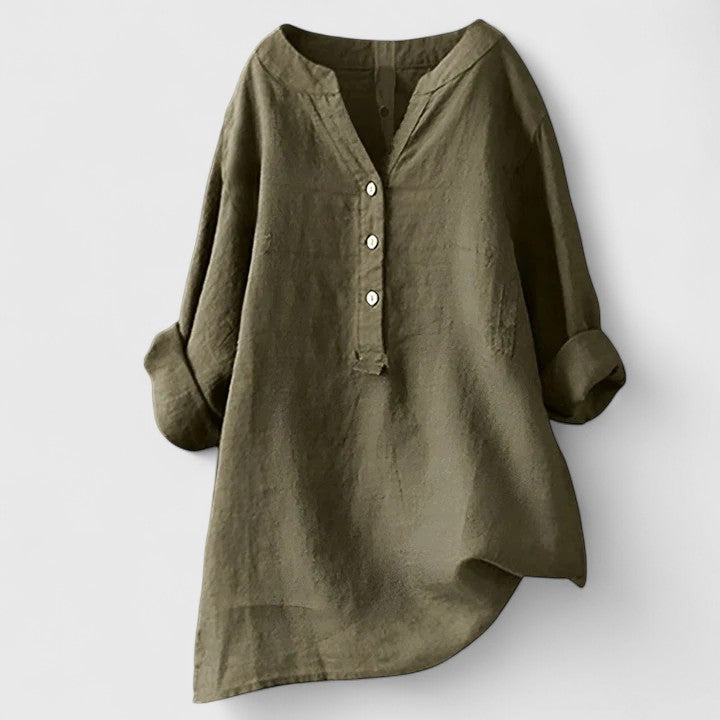 Isabelle | Elegante Bluse mit Knopfleiste
