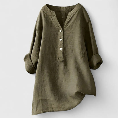 Isabelle | Elegante Bluse mit Knopfleiste