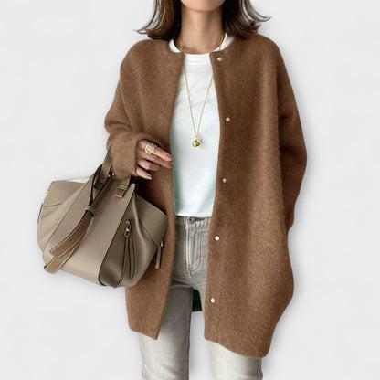 Amy | Beige gemütliche Relaxed-Fit-Jacke