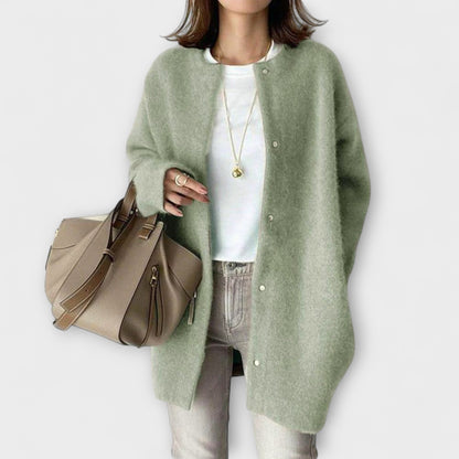 Amy | Beige gemütliche Relaxed-Fit-Jacke