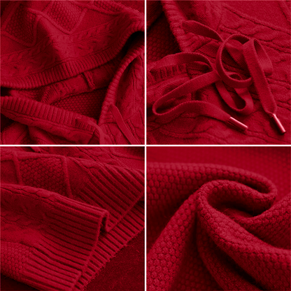 Marina | Kapuzenpullover mit Zopfmuster