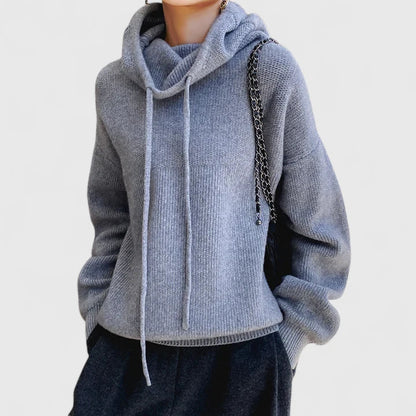 Jeanette | Bequemer Strick-Hoodie