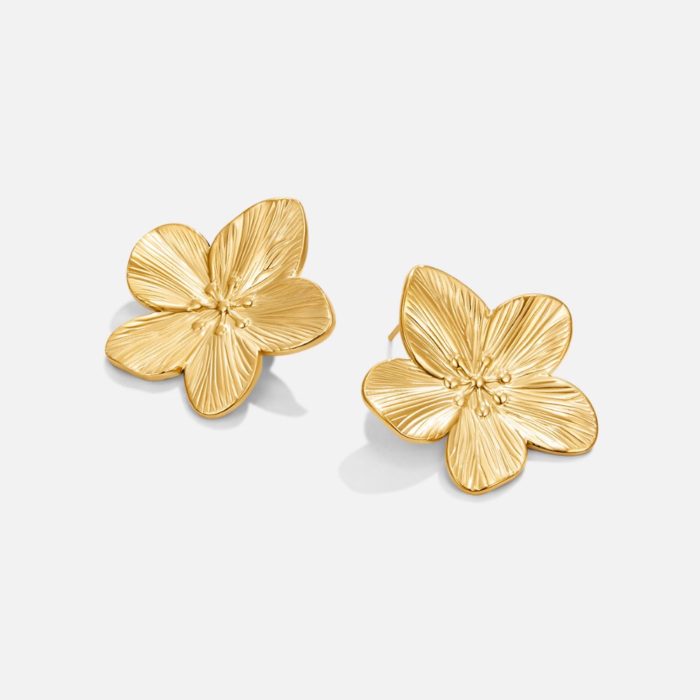 Yasmin | Elegante goldene Ohrringe