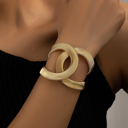 Noa | Elegantes doppeltes Goldarmband