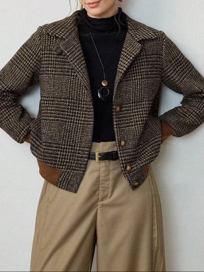 Lilian | Überkreuzte Tweed-Jacke