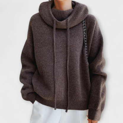 Luna - Olivgrüner Oversize-Hoodie